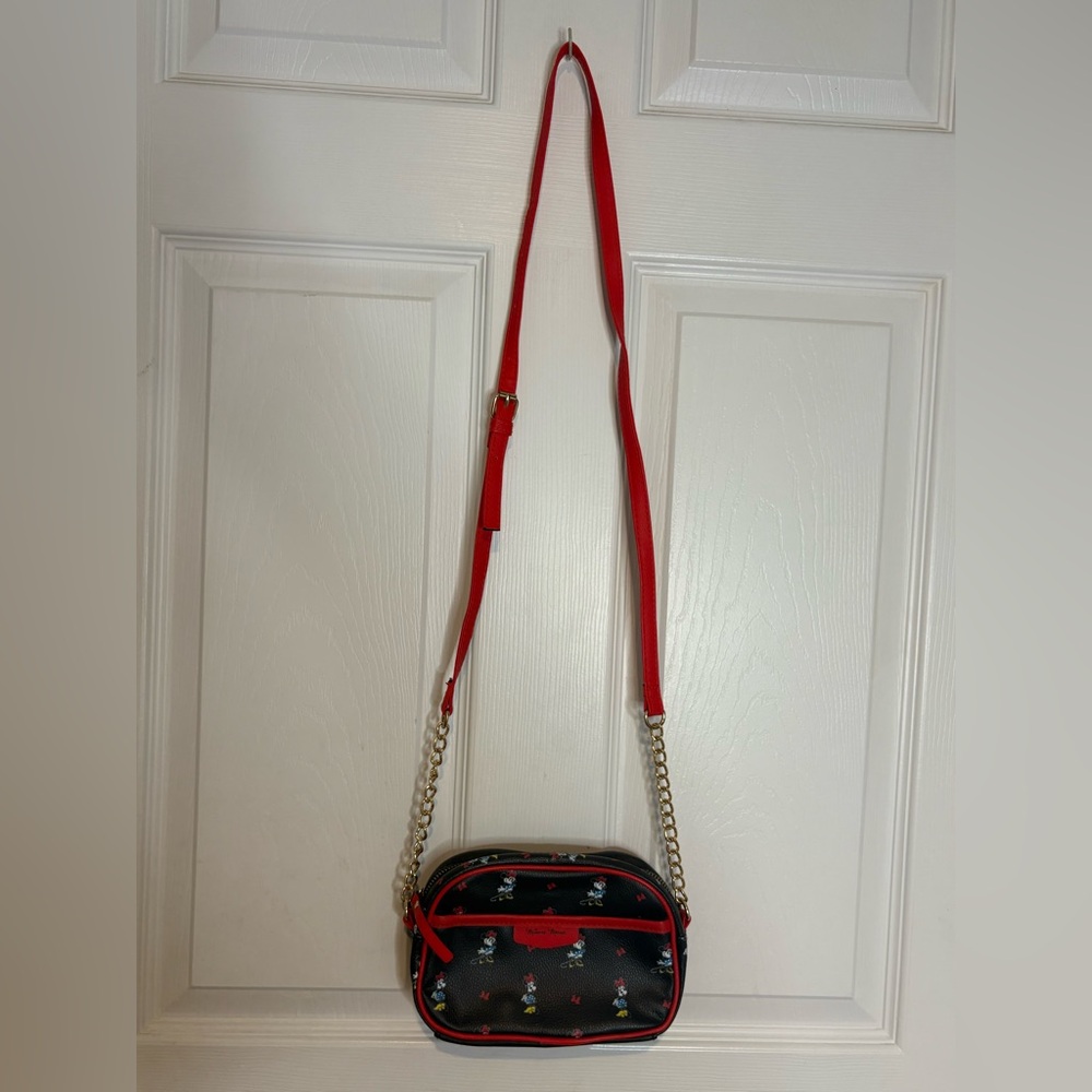 Disney Black and Red Crossbody Bag